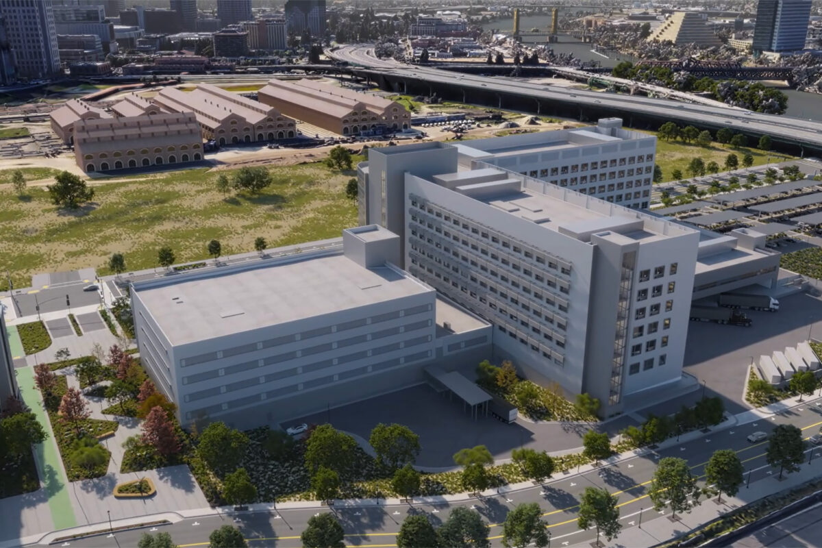 Kaiser Permanente Railyards Medical Center flyover
